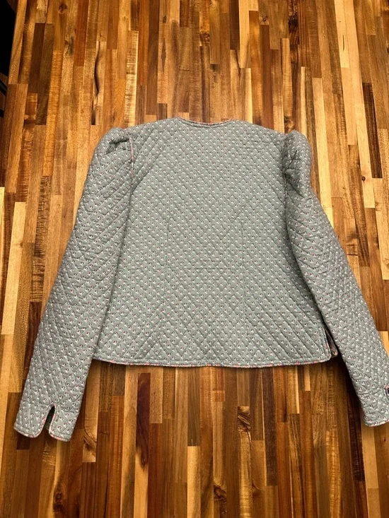 Vera Bradley “Green Mist” Floral Quilted Jacket and Skirt - Picture 4 of 6